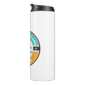 ブルーネイビー航海のいかりヨットクラブボートマリーナ タンブラー (回転右)