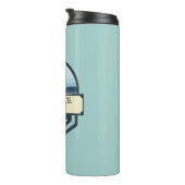 ブルーネイビー航海のいかりヨットクラブボートマリーナ タンブラー (回転右)