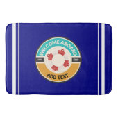 ブルーネイビー航海のいかりヨットクラブボートマリーナ バスマット (正面)