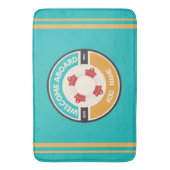 ブルーネイビー航海のいかりヨットクラブボートマリーナ バスマット (正面縦)