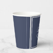 ブルーネイビー航海のいかりヨットクラブボートマリーナ 紙コップ (右)