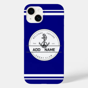 ブルーネイビー航海のいかりヨットクラブボートマリーナ Case-Mate iPhone 14ケース