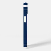 ブルーネイビー航海のいかりヨットクラブボートマリーナ Case-Mate iPhoneケース (裏面 / 右)