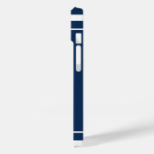 ブルーネイビー航海のいかりヨットクラブボートマリーナ Case-Mate iPhoneケース (裏面 / 左)