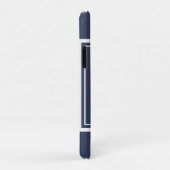 ブルーネイビー航海のいかりヨットクラブボートマリーナ Case-Mate iPhoneケース (裏面/右)