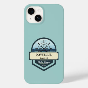 ブルーネイビー航海のいかりヨットクラブボートマリーナ Case-Mate iPhone 14ケース