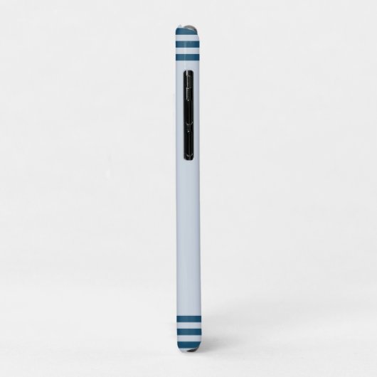 ブルーネイビー航海のいかりヨットクラブボートレトロNa Case-Mate iPhoneケース (裏面/左)