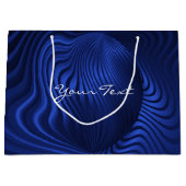 ブルーネイビー装飾抱き枕 ラージペーパーバッグ (正面)