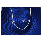 ブルーネイビー装飾抱き枕 ラージペーパーバッグ (裏面)