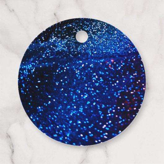 ブルーネオングローブルーグリーンバースデーパーティーありがとう フェイバータグ (裏面)