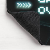 ブルーネオンゲームオーバー マウスパッド (コーナー)