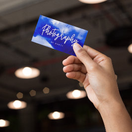 ブルーネオンフォトグラファー撮影スクリプト 名刺