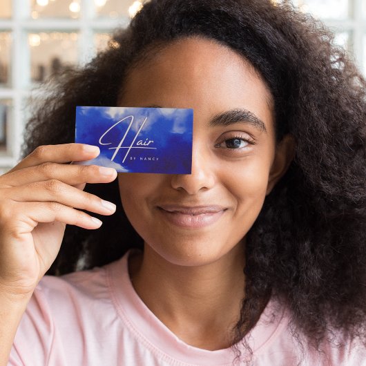 ブルーネオン美容師スクリプト 名刺