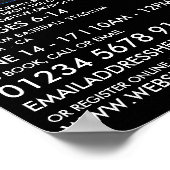 ブルーネオン野球こうもりベースボールキャンプズ広告ー ポスター (角)