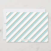 ブルーネクタイリトルマンベビーシャワー招待状 招待状 (裏面)