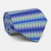 ブルーネックストライプのタイ ネクタイ (ロール)