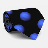 ブルーネプチューンNASAプラネット宇宙パターン ネクタイ (ロール)