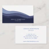 ブルーネモダンービーウェーブ 名刺 (正面/裏面)