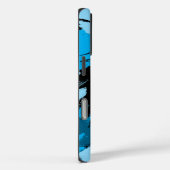ブルーネームのブラシストロークの濃淡（モノグラム） Case-Mate iPhoneケース (裏面 / 右)