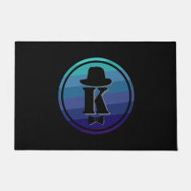 ブルーネームグラデーションイニシャルモノグラム男性へ