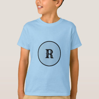 ブルーネームシンプルモノグラムTシャツ Tシャツ