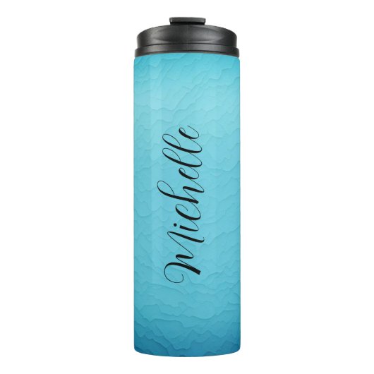 ブルーネームパーソナライズされたサーマルタンブラー タンブラー (正面)