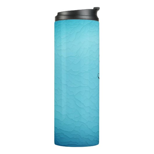 ブルーネームパーソナライズされたサーマルタンブラー タンブラー (回転左)