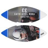 ブルーネームモダンナンバーチームフルフォトサッカー アメリカンフットボール (パネル)