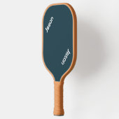 ブルーネームモノグラムシンプルミニマルキュートトレンディーカッコいい ピックルボールラケット (左)
