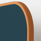 ブルーネームモノグラムシンプルミニマルキュートトレンディーカッコいい ピックルボールラケット (左詳細)