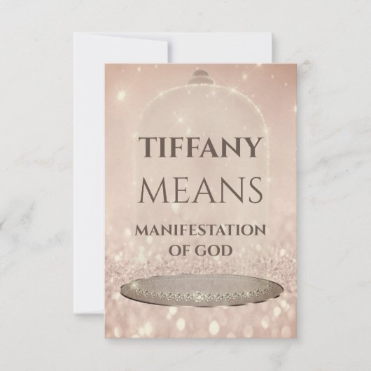 ブルーネーム意味グリッターバラスイーツ16th 招待状 (正面)