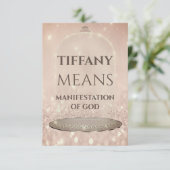 ブルーネーム意味グリッターバラスイーツ16th 招待状 (スタンド正面)