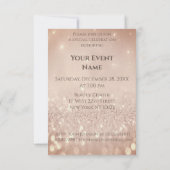 ブルーネーム意味グリッターバラスイーツ16th 招待状 (裏面)