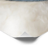 ブルーネーム誕生日付スクリプトベビーフォトプリント フォトプリント            (角)