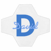 ブルーネーム&モノグラム サッカーボール (フラット)