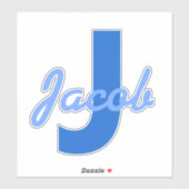 ブルーネーム&モノグラム シール (シート)