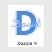 ブルーネーム&モノグラム シール (シート)