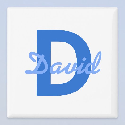 ブルーネーム&モノグラム マグネット