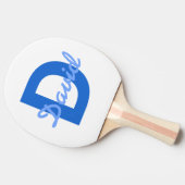 ブルーネーム&モノグラム 卓球ラケット (横)