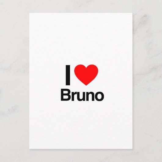 ブルーノが大好き ポストカード (正面)