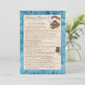 ブルーノアのアーク子供部屋ライムベビーシャワーゲーム 招待状 (スタンド正面)