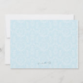 ブルーノアズアークベビーシャワー招待状 招待状 (裏面)