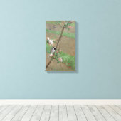 ブルーノアンドレアスリジェフォスヴィンテージホワイトワグテール キャンバスプリント (インサイチュ (ウッドフロア))