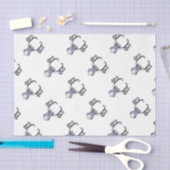 ブルーノザーNSSブルートナカイ鹿クリスマスティッシュ 薄葉紙 (クラフト)