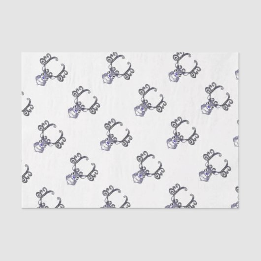 ブルーノザーNSSブルートナカイ鹿クリスマスティッシュ 薄葉紙 (正面)