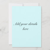 ブルーノットド航海の結婚式招待状 招待状 (裏面)