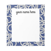 ブルーノパーソナライズされたッ航海のトメモ帳 ノートパッド (正面)