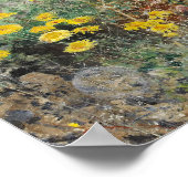 ブルーノリジェフォス – キャットオンフラワーベッド ポスター (角)