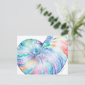 ブルーノーチラス無限遠外水彩絵葉書 ポストカード (スタンド正面)