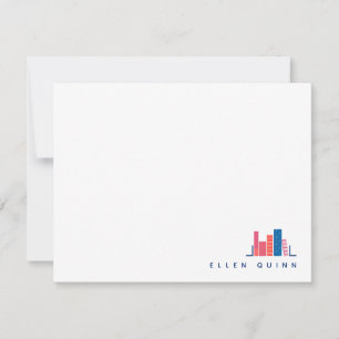 ブルーノートカードのブックワーム ノートカード